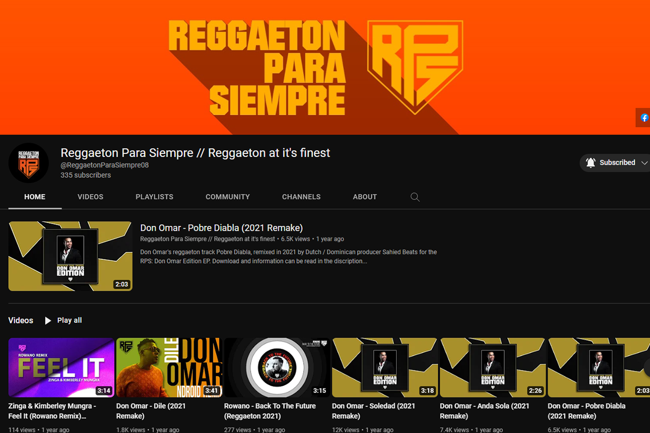 Youtube: Reggaeton Para Siempre – Youtube Kanaal